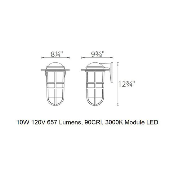 Steampunk LED Outdoor Wall Light