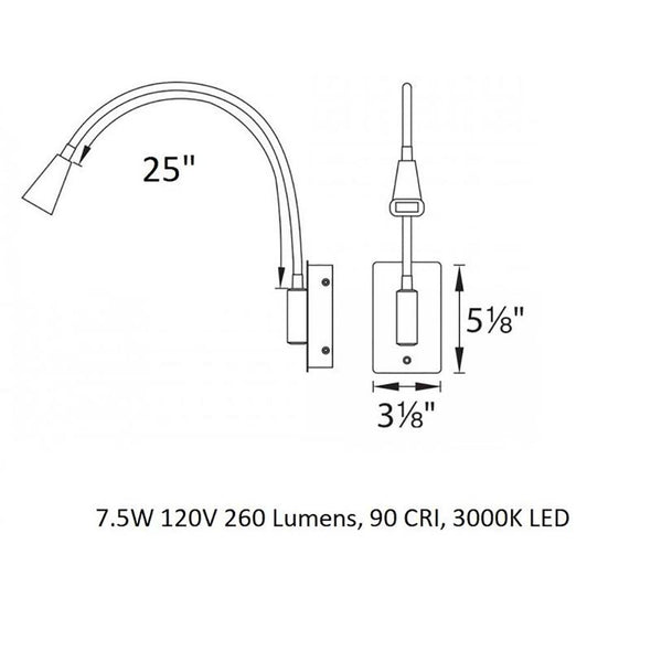 Stretch LED Swing Arm