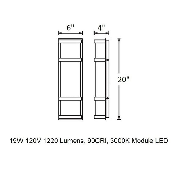 Latitude LED Outdoor Wall Light