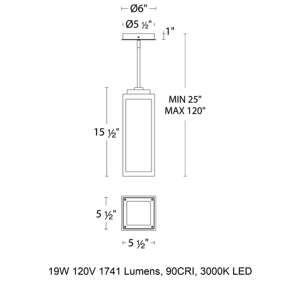 Amherst LED Outdoor Pendant Light