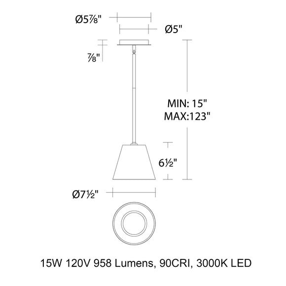 Chandra LED Mini Pendant Light