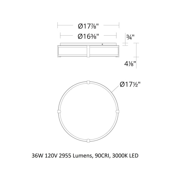 Constantine LED Flush Mount