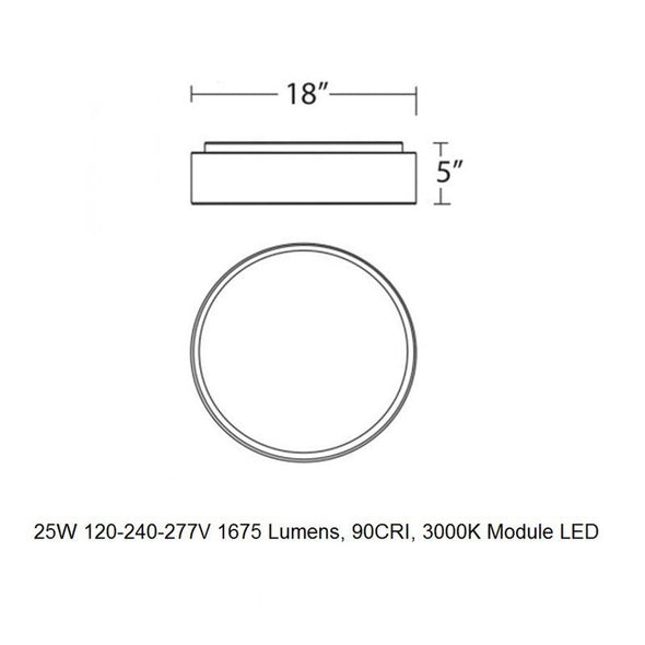 Corso LED Flush Mount