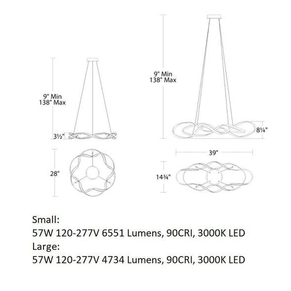 Interlace LED Pendant Light