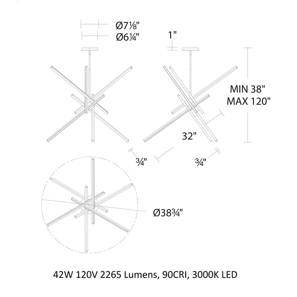 Parallax LED Pendant Light
