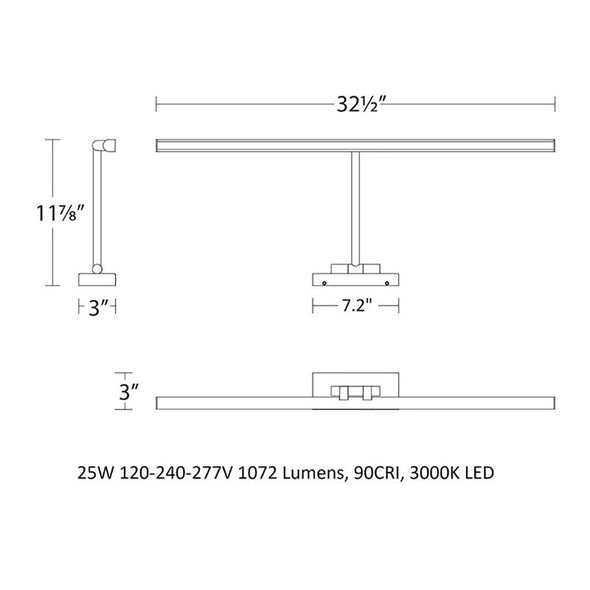 Reed LED Adjustable Picture Light