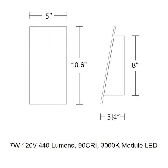 Slant LED Outdoor Wall Light