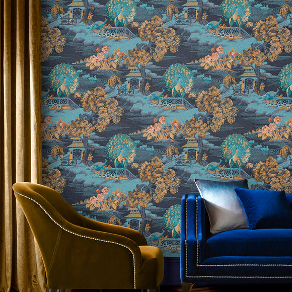 Edo Toile Wallpaper