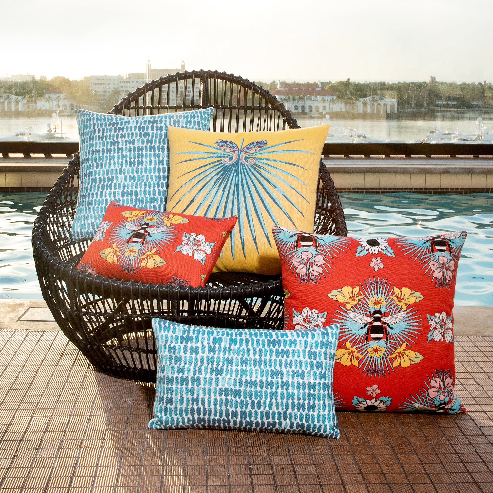 Outdoor tropical pillows outlet