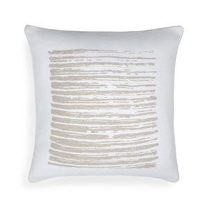 White Linear Outdoor Pillow (Set of 2)