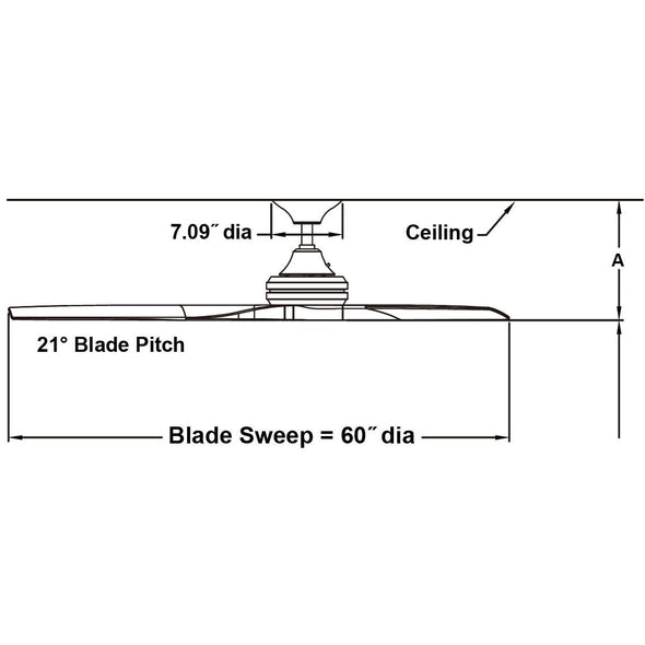 Spitfire 60 Inch Ceiling Fan