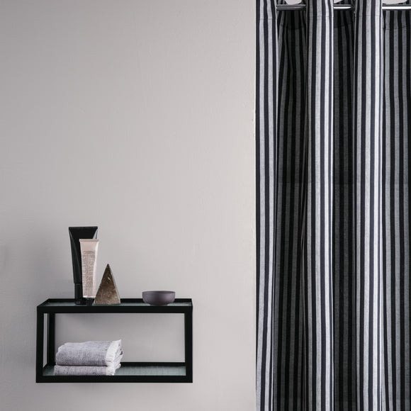 Chambray Shower Curtain - Striped