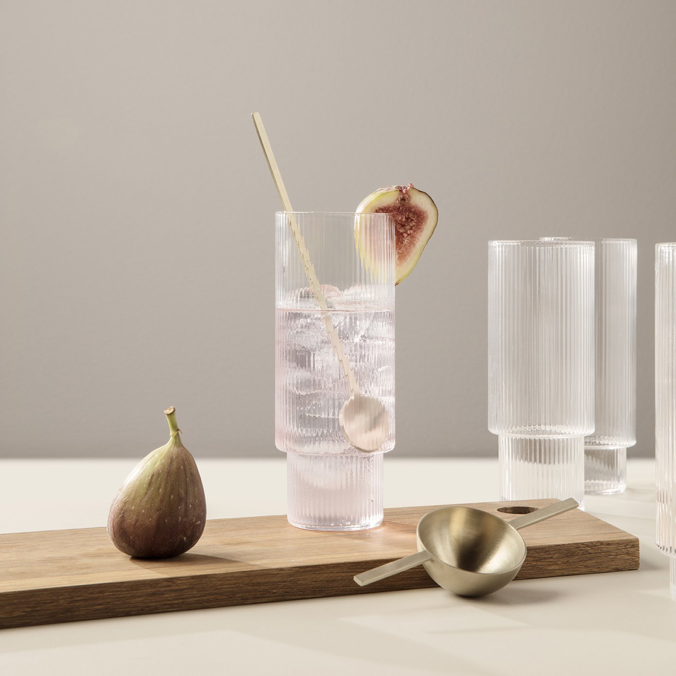 Living Ripple Long Drink Glass (Set of 4) - 2Modern