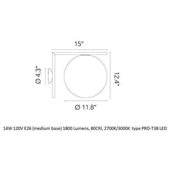 IC Lights Outdoor Wall / Ceiling Light