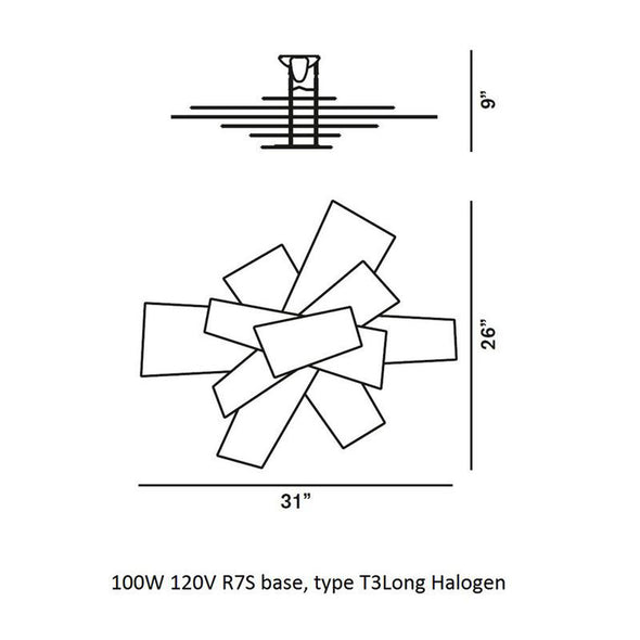 Big Bang Wall or Ceiling Light