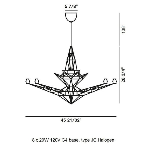 Lightweight Chandelier