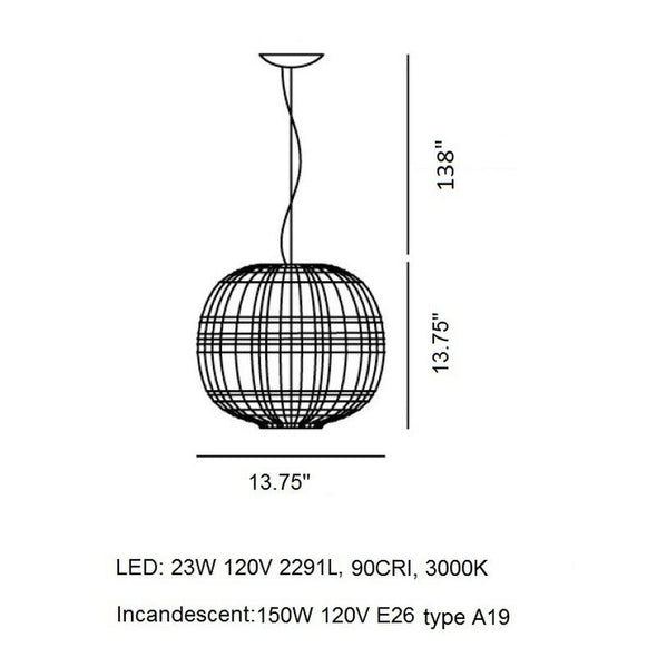 Tartan Pendant Light