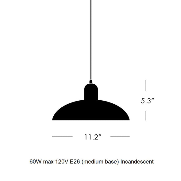 Kaiser Idell Large Pendant Light