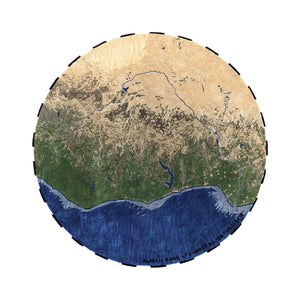 Plastic Rivers Niger Round Rug
