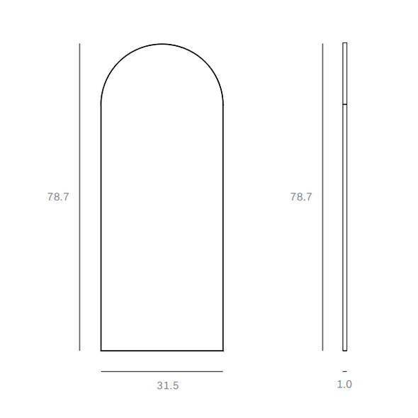 Gate Floor Mirror