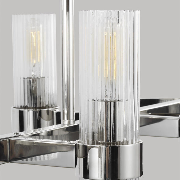 Chapman and Myers Geneva Linear Chandelier