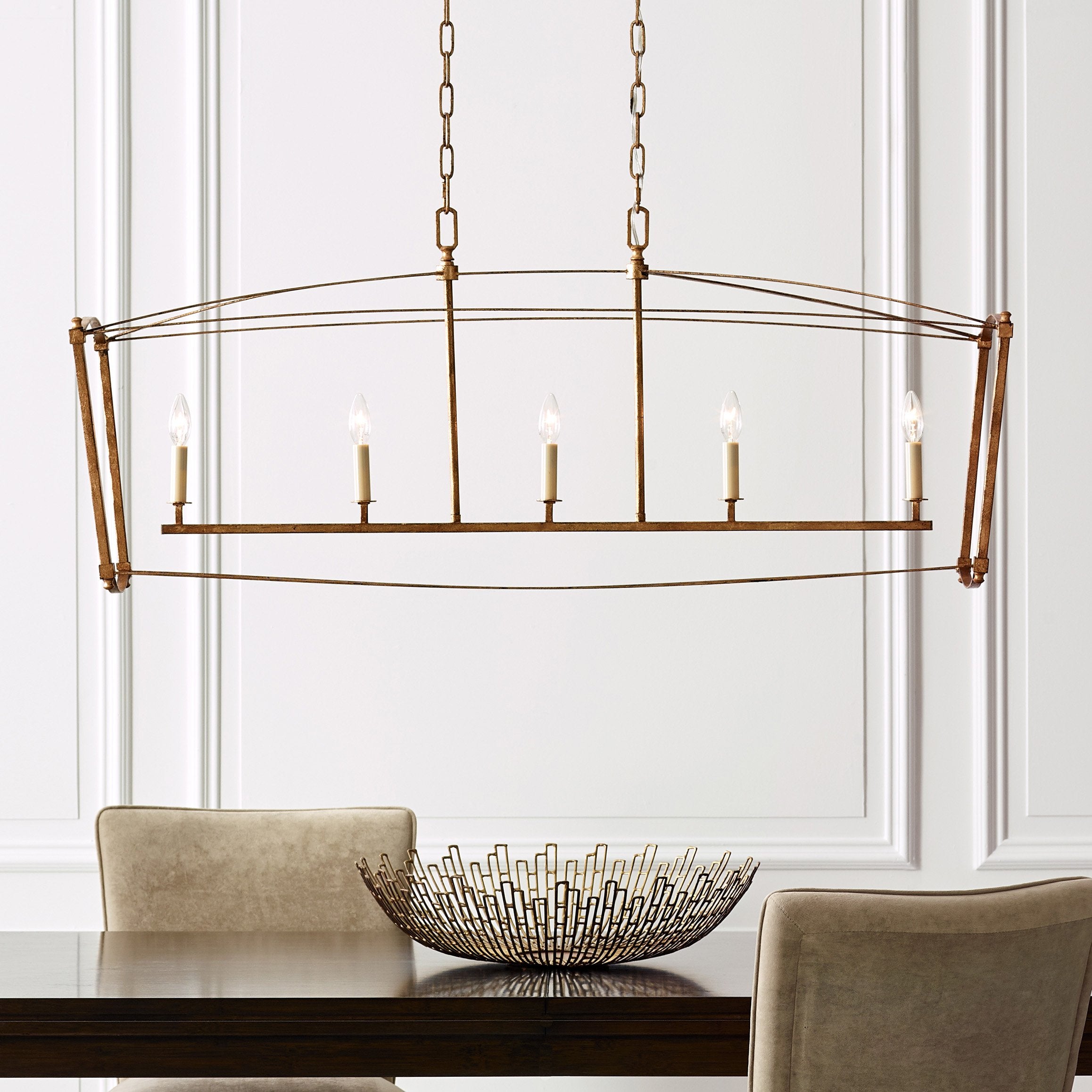 Visual Comfort Co Sean Lavin Thayer Linear Chandelier 2Modern
