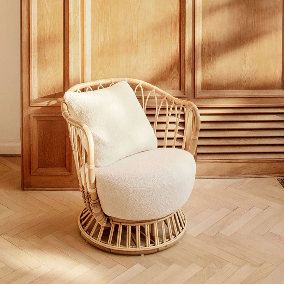 Grace armchair with cheap footstool