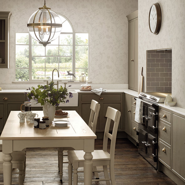 Oriental Garden Pearlescent Wallpaper