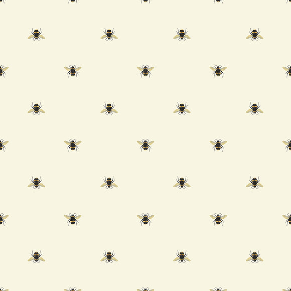 Botanical Bee Wallpaper Sample Swatch