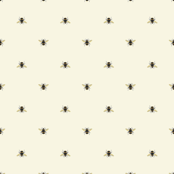 Botanical Bee Wallpaper Sample Swatch