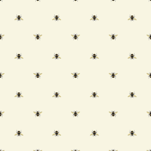 Botanical Bee Wallpaper Sample Swatch