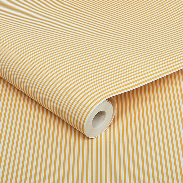 Country Critters Ticking Stripe Wallpaper