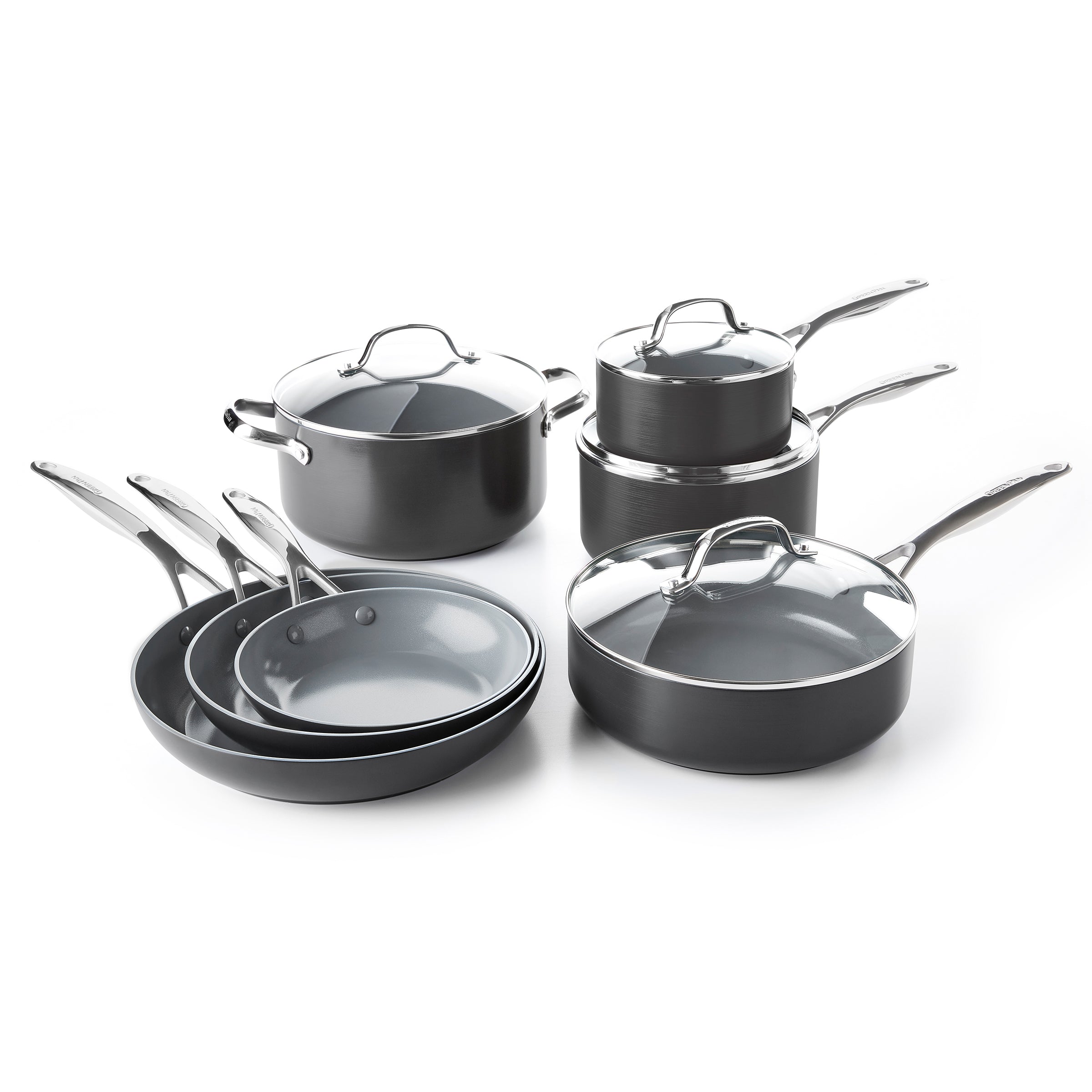 GREENPAN MAGNETO 鍋・フライパンセット Greenpan Valencia Pro Magneto Nonstick 11-Piece Set - 2Modern