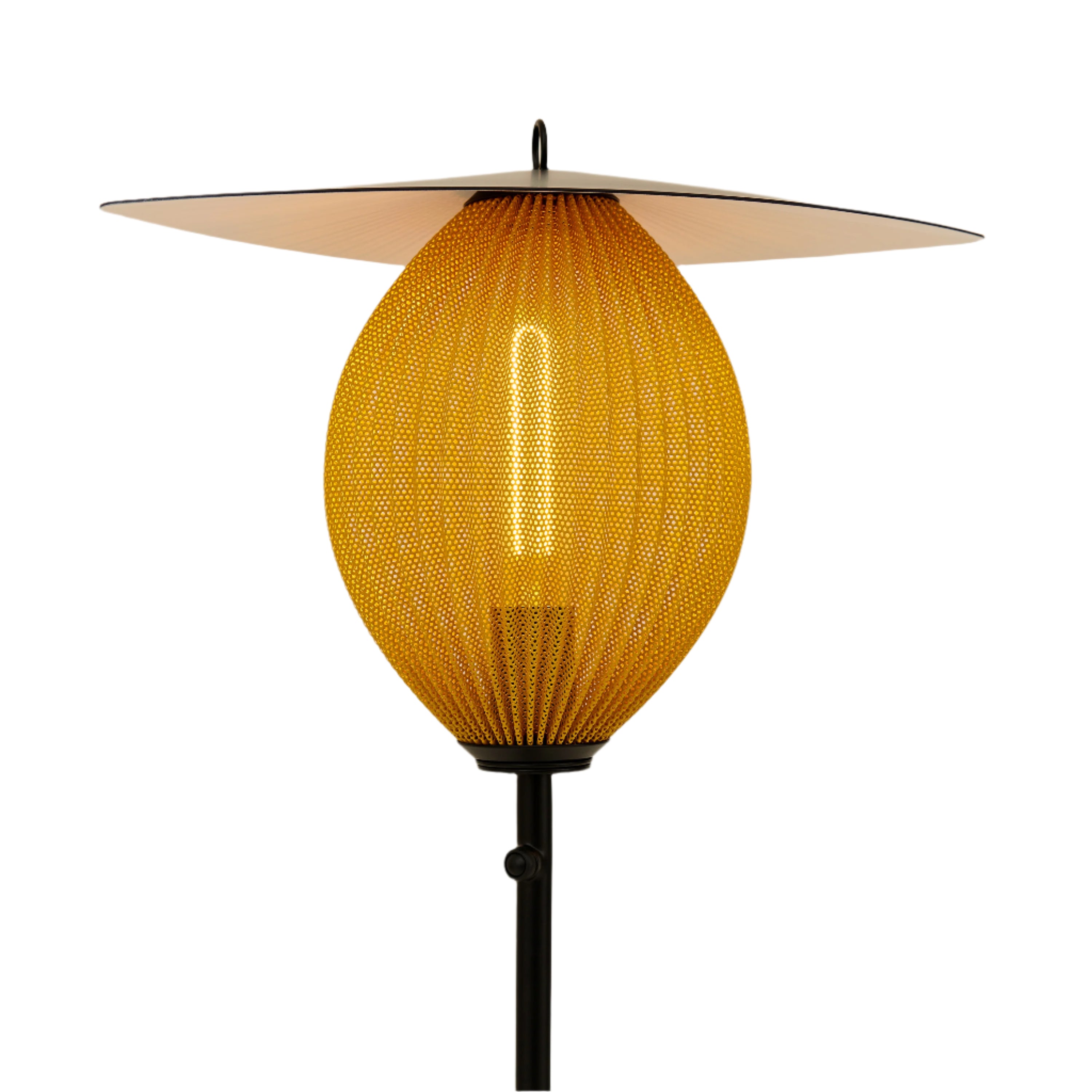 Floor lamp mustard shade best sale