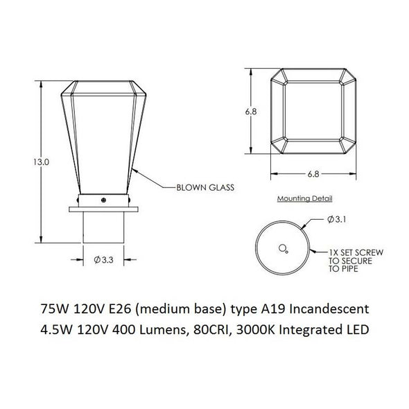 Beacon Outdoor Post Mount