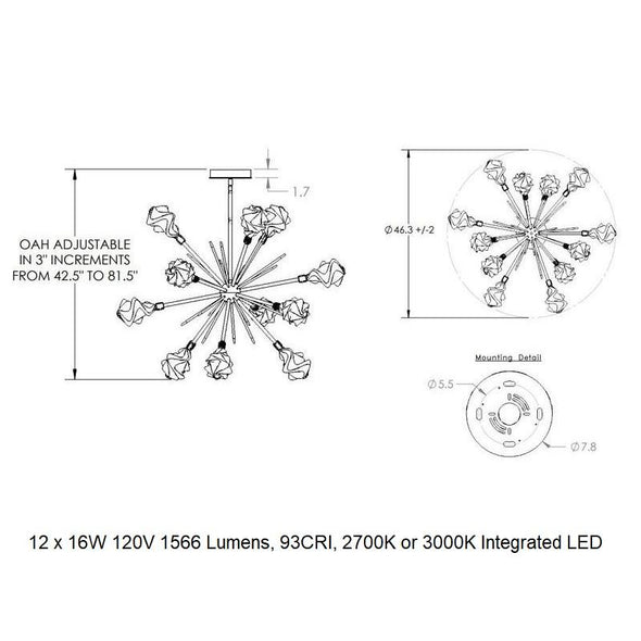 Blossom Starburst Chandelier