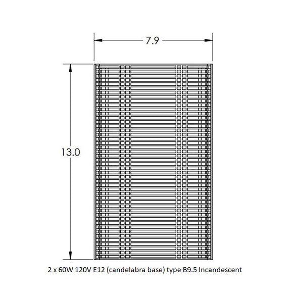Downtown Mesh Cover Wall Sconce