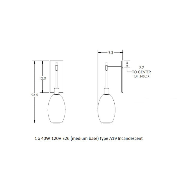 Ellisse Tempo Wall Sconce