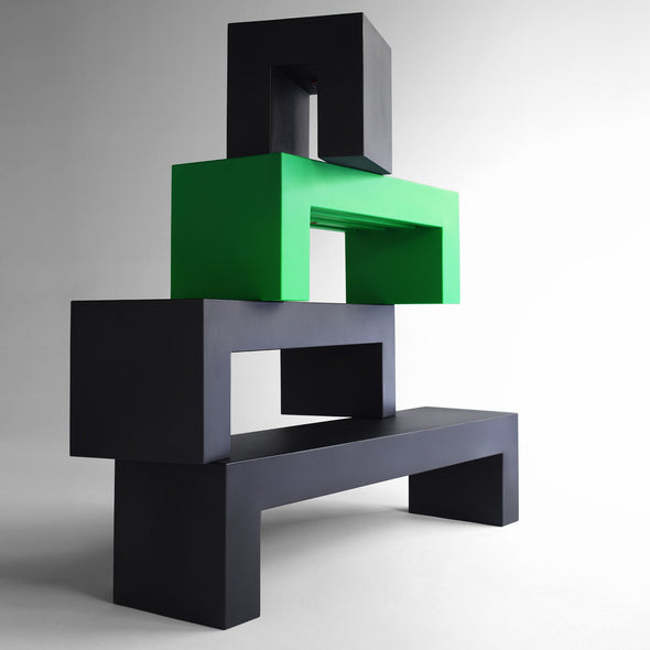 Dark Grey / Small: 48 in width The Vignelli Bench OPEN BOX