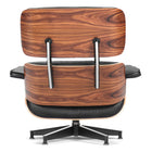 Eames Tall Lounge Chair and Ottoman - Walnut Shell and Black Leather