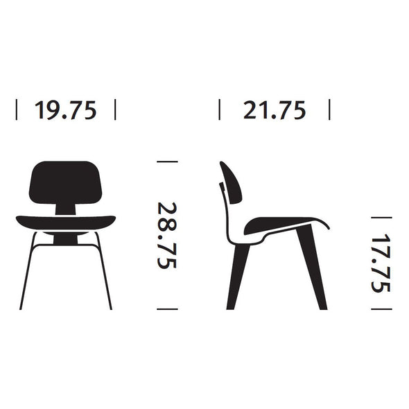 Eames Molded Plywood Dining Chair Wood Base