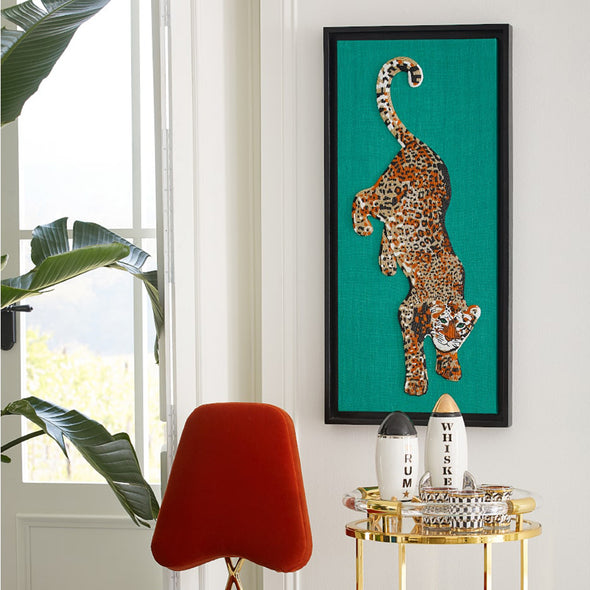 Leopard Beaded Wall Art