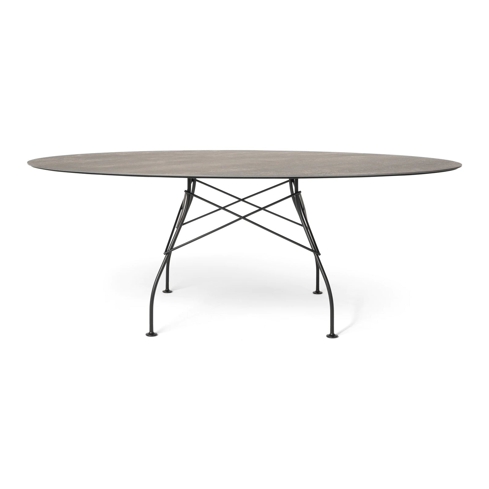 Kartell Glossy Outdoor Oval Dining Table 2Modern