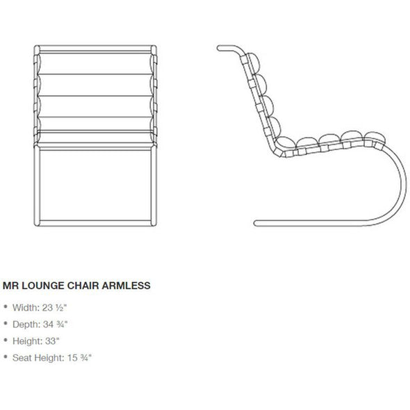 MR Armless Lounge Chair