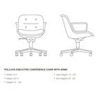 Pollock Executive Conference Chair with 5-Star Base