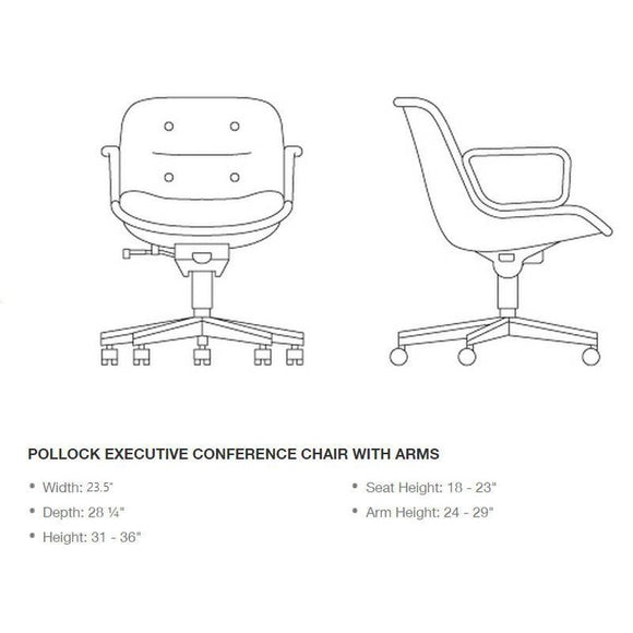 Pollock Executive Conference Chair with 5-Star Base