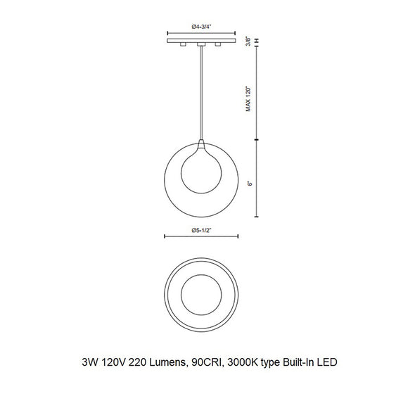 Bolla Pendant Light