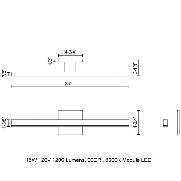 Vega Bathroom Vanity Light