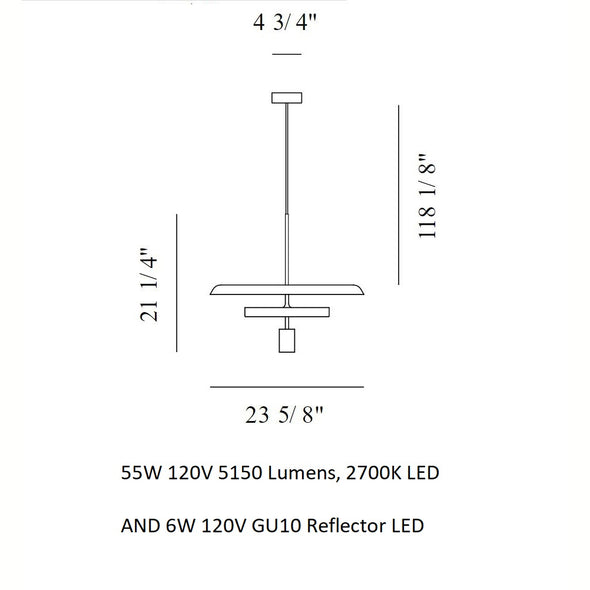 Landing Glass Suspension Light