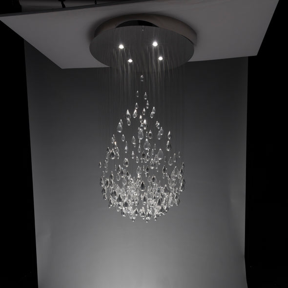 Droplets Sculpture Semi Flush Mount